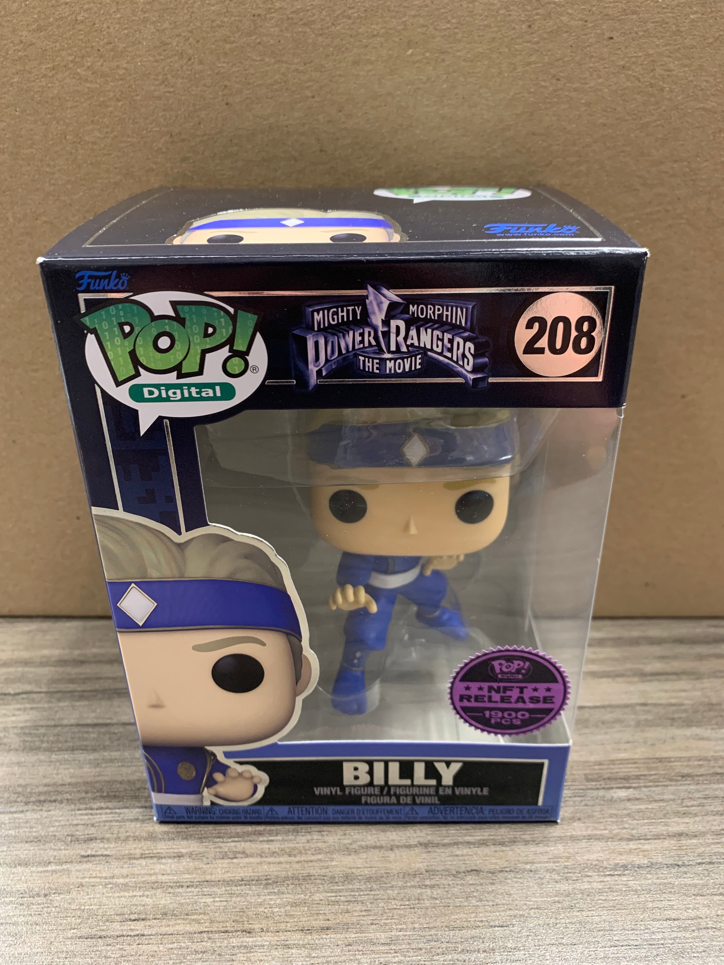 Mighty Morphin Power Rangers Billy NFT Funko Pop #208