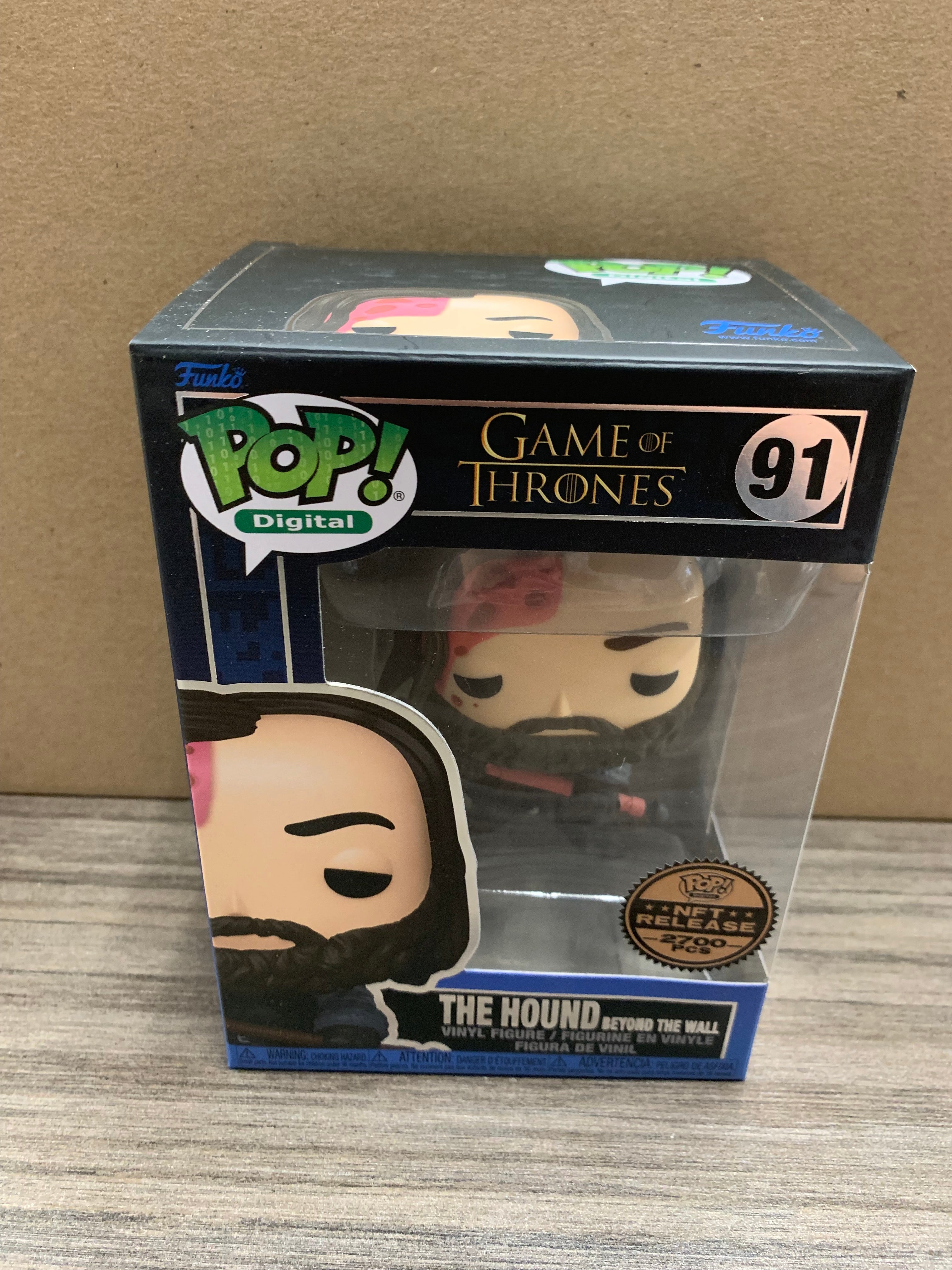 Game of Thrones The Hound Beyond The Wall NFT Funko Pop #91